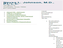 Tablet Screenshot of njohnsonmd.com